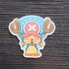 Broche acrílico de dibujos animados, lindo anime de One Piece, insignia de la Pantera Rosa Blanca Grande, accesorios para niños, parche para teléfono móvil