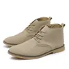 Transfronterizo ebay Amazon Botas Martin botas de cuero para hombre talla grande 46 talla caña baja zapatos de hombre punta fina estilo europeo y americano botas venta al por mayor