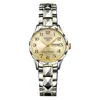 Reloj Digital Popular para Dropshipping para Mujeres de Mediana Edad y Mayores, Reloj Sencillo para Dama con Correa de Acero, Calendario, Reloj de Cuarzo Resistente al Agua