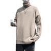 Invierno Estilo Coreano Ins Tejido de Cuello Alto de Color Puro para Hombres y Mujeres, Estilo Holgazán Suelto Estudiante Versátil Pareja Tejido Grueso t