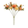 Buquê de Flores Artificiais Cravo Grande de 5 Pétalas Flor Artificial Decoração de Casa Enfeites Estilo Ins Hotel Decoração Suave Venda Quente Transfronteiriça
