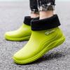 Botas de Chuva Masculinas Verão Cozinha Chef Trabalho Proteção do Trabalho Especial Pesca Antiderrapante Impermeável Canteiro de Obras Sapatos de Borracha Pretos Sapatos Aquáticos