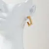 Pendientes de Metal Geométricos Europeos y Americanos Transfronterizos, Simples, de Gama Alta, Elegantes, Populares Versátiles para el Día a Día y Fiestas de Mujeres