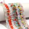 Cristal de Vidro Facetado Cor Mista Contas Planas para DIY Pulseira Colar Brincos Acessórios de Cabelo Joias Semi-Acabadas Contas Soltas Materiais