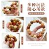 Pulsera de Semillas de Bodhi Xiaohongshu Envuelta Alrededor del Dedo Suave Color Café Leche Degradado Raíz de Bodhi Wenwan Placa de Cuentas de Buda Pulsera de Juego para Mujeres Venta al por Mayor
