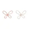 Ins Corea del Sur Moda Cristal Flor Hueca DIY Hecho a Mano Flor de Seda Retorcida Clip Lateral Par Accesorios para el Cabello Accesorios para la Cabeza