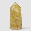 Colgante de gota de pegamento de grava de cristal transfronterizo creativo, poliedro de amatista, columna de cristal hexagonal, torre, decoración de escritorio para el hogar