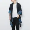 Cardigan Artístico Masculino Solto Estilo Japonês Harajuku Estilo Chinês Étnico de Linho Coleção Primavera/Verão 2019