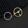 Chaveiro criativo de três volantes momo sparco racing competition de venda a quente internacional