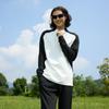 Nueva Camiseta Deportiva de Manga Larga con Media Cremallera para Hombre Otoño e Invierno Casual Versátil Ropa Europea y Americana Correr Fitness Media Abierta