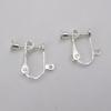 Accesorios para pendientes de bricolaje, espiral sin orificio para la oreja, clip para la oreja, cobre puro, protección del medio ambiente, chapado, material no fácil de desvanecer, venta al por mayor de Yiwu