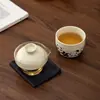 Conjunto Portátil de Chá Panda Quick Cup para Viagem para Uma Pessoa, Conjunto para Exterior com Um Bule e Uma Xícara, Presente Corporativo
