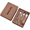 Set de Cortauñas Anti-Salpicaduras de 6 Piezas Acero Inoxidable Herramientas para Manicura y Pedicura Caseras Venta al por Mayor Transfronteriza Arte en Uñas