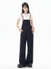 Pantalones vaqueros con tirantes estilo americano, rectos y lavados, de la marca OREETA, con hermosos diseños de vaqueros con tirantes azules.