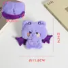 Pingente de Pelúcia Diabo Asas Peculiares Halloween Desenho Animado Boneca Chaveiro Panda Gato Coelho Broche Brinquedo