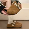 Mules casuais e estilosos de outono, sem cadarço, com bico fechado, sola grossa e aumento interno de altura, novo modelo 2026 para mulheres usarem na rua.