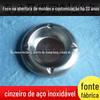 Fornecimento de aço inoxidável prato hardware cinzeiro de carro cinzeiro de metal redondo