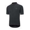 Ropa de ciclismo para hombre, camiseta de verano, manga corta, transpirable, absorbente del sudor, informal, cuello redondo, cremallera completa, color liso