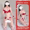 Ropa interior sexy de Navidad pecho pequeño rojo grande lindo uniforme de sirvienta seducción pasión traje 2471