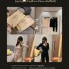 Traje aquecido de máscara ultrafina japonesa para mulheres, outono e inverno, slim fit, modelador, autoaquecimento, elástico, justo, roupa íntima térmica