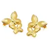 Pendientes de acero de titanio con forma de mariposa de alta calidad, no se decoloran, estilo europeo y americano, lujo ligero, personalidad simple, pendientes metálicos de acero inoxidable transfronterizos para mujer