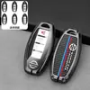 Adecuado para Juego de Llaves Nissan Nuevo Sylphy Teana Bluebird Qijun Qida Qashqai Loulan Carcasa Protectora Metálica de Aleación de Zinc