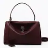 Bolsa Tote de Couro Bovino Fosco de Alto Brilho para Outono e Inverno para Mulheres, Bolsa de Ombro para o Dia a Dia de Grande Capacidade, Bolsa de Ombro de Couro Genuíno de Alta Qualidade