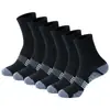 Calcetines Deportivos Transfronterizos de Comercio Exterior para Hombre, Calcetines Negros y Blancos de Media Pantorrilla, Transpirables y Absorbentes de Sudor para Correr y Baloncesto, Adecuados para Todas las Estaciones, Venta al por Mayor de Fábrica
