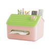 Casa de Nieve Caja de Pañuelos Simple de Gama Alta para Sala de Estar Escritorio Almacenamiento Multifuncional con Compartimentos Baño Caja de Pañuelos Grande Impermeable