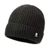 Chapéus de Tricô Outono e Inverno para Homens, Chapéus de Lã Versáteis para Mulheres, Chapéus Quentes à Prova de Frio com Forro de Fleece, Chapéus de Proteção para Orelhas para Ciclismo ao Ar Livre