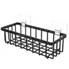 Soporte para Esponja de Fregadero de Cocina Montado en la Pared Cesta de Almacenamiento para Cepillos de Limpieza Estante de Drenaje Baño Almacenamiento Multifuncional para Artículos de Tocador