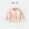 Coleção de SuéteresSuéteres de Bebê Dudu Outono Malhas para Meninos Tops para Meninas Roupas Infantis