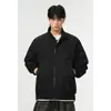 Jaqueta Masculina Transfronteiriça Outono Novo Estilo Gola Lapela Tamanho Grande Retro Americano Cor Sólida Jaqueta de Voo Masculina Top Masculino