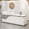 Mostrador de bar mostrador de caja escritorio de recepción escritorio de recepción de salón de belleza mostrador de caja de tienda de ropa mostrador de bar de esquina mostrador con tira de luz luminosa