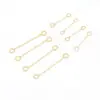 Broches Dobles Colgantes Forma de 9 Chapados en Oro Real de 18K, Barras de Conexión Doble Color Dorado de 14K Relleno de Oro Conservación de Color, Accesorios para Pendientes DIY B38