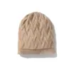 Cachemira Otoño/Invierno 2026 Nuevo Sombrero de Punto de Alta Gama para Mujer, Cálido para Exteriores, Color Sólido, Protección para Orejas, Gorro de Punto Casual para la Cabeza