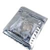 Bolsa autosellante translúcida gris tarjeta tarjeta pequeña tarjeta cuadrada cuenta de mano bolsa para empaque de regalo bolsa sellada bolsa de sellado en stock