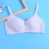 Sujetador de Algodón para Niñas Deportivo Fino Estudiante Desarrollo Recogido Ropa Interior para Niñas Sin Aros de Acero