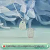 Plata Pura 999 Artesanía CNC Colgante Fortuna Hielo Triturado Colgante Tarjeta de la Suerte Flash Pulsera DIY Collar