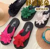Chanclas Planas para Mujer con Diseño de Flor, Talla Grande, Unisex Verano Nuevo Estilo Sandalias de Pareja