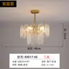 Lustre Francês de Luxo Leve para Sala de Estar 2026 Nova Lâmpada de Cristal para Sala de Jantar Coleção de Luminárias Retro para Quarto Principal Ferro