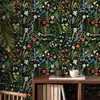 Pegatina de Pared Floral Romántica Autoadhesiva Papel Tapiz Resistente a la Humedad y al Moho Ecológico Lujo Ligero Decorativa para Pared de Dormitorio Armario Renovación