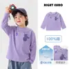 Camiseta de Manga Larga de Algodón Puro para Niños Europeos Estilo Primavera y Otoño Bebé Niño Pequeño 2026 Nueva Ropa para Niños Ropa de Otoño Moderna