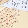 Nuevo Calcomanía de Arte para Uñas en Relieve Estéreo 5D Mariposa Flor Encaje Moño Tulipán Calcomanía de Uñas de Alta Gama
