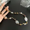 Colar Longo Vintage Irregular para Mulheres, Sensação de Alto Padrão, Corrente para Suéter de Luxo Leve de Nicho, Acessórios de Contas Versáteis Mallard para Mulheres