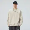 Sudadera retro japonesa de nicho bordada, cuello redondo, para hombre, marca de moda, holgada, cómoda, elegante, top versátil, 2026