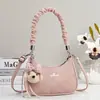 2026 Nova Bolsa de Axila Feminina da Moda, Bolsa Transversal com Design de Nicho Vintage, Bolsa de Mão Versátil e Simples para o Dia a Dia