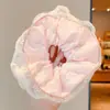 Goma para el pelo de encaje con estilo perezoso para mujer, Goma de pelo de alta gama para coletas y moños, Elegante accesorio para el pelo