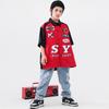 Ropa de Moda Infantil Hip-hop Traje Estilo Motociclista Hip-hop Marca de Moda para Niños Ropa Infantil Ropa de Mesa Hip hop para Niños Femenino