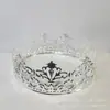 Coroa de Rei e Rainha Vazada em Ferro Forjado, Tiara Infantil de Novo Padrão, Confeitaria, Decoração de Flores, Decoração de Casamento